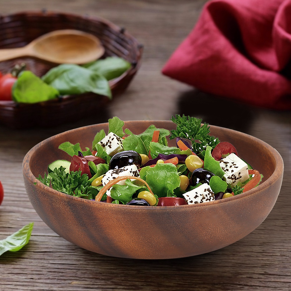 木製サービングボウル 木製スナックディッシュ フルーツフード - Home Cooking Recipes のレビューと価格