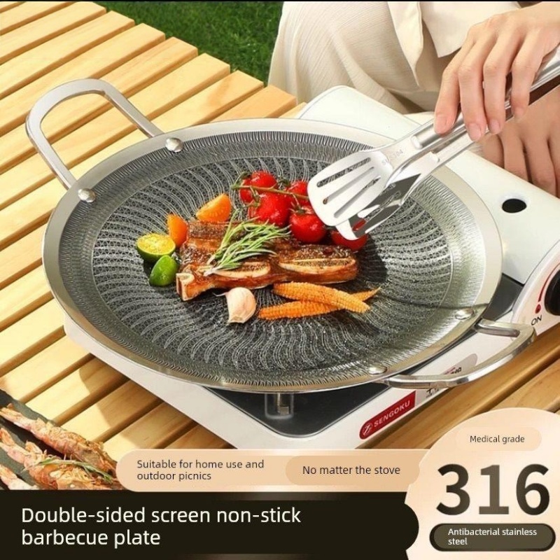316ステンレス鋼多機能調理BBQグリルパン、キャンプ、家庭 - Home Cooking Gas のレビューと価格