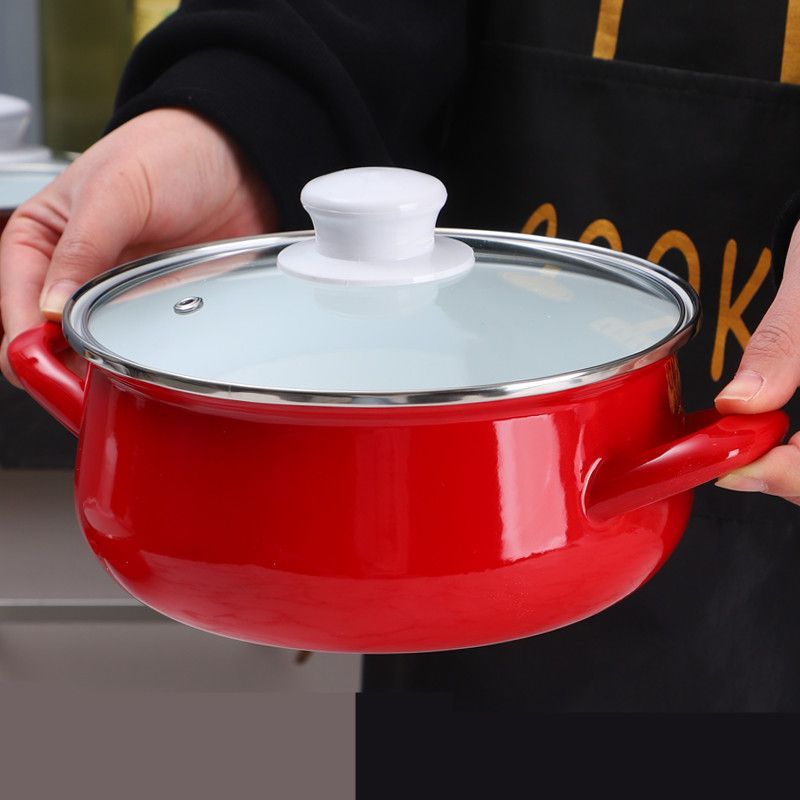 エナメルスープポット厚底調理器具ベビーフードポット家庭用キッ - Home Cooking Cookbook のレビューと価格