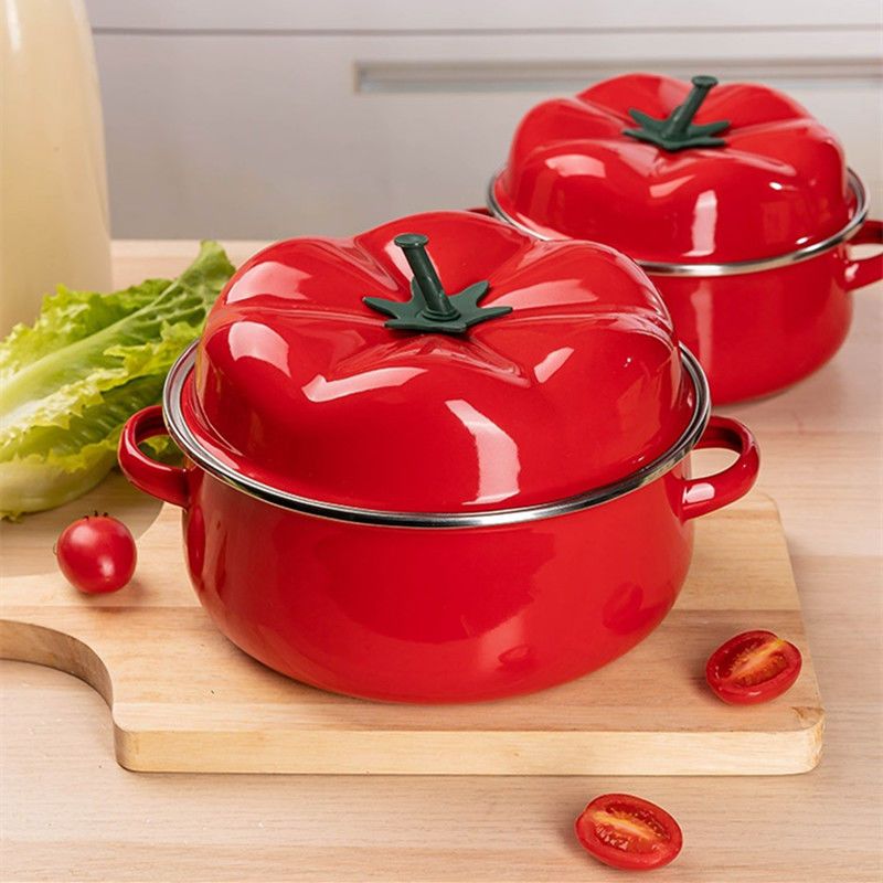 エナメルスープポット厚底調理器具ベビーフードポット家庭用キッ - Home Cooking Cookbook のレビューと価格