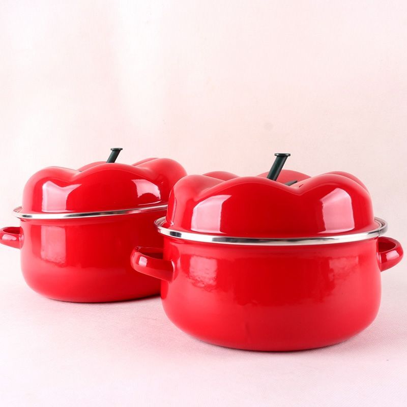 エナメルスープポット厚底調理器具ベビーフードポット家庭用キッ - Home Cooking Cookbook のレビューと価格