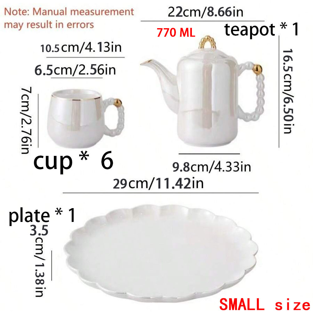 8点セット、770mlの小ぶりなパール柄の取っ手が付いた白い - Home Cooking Recipes のレビューと価格